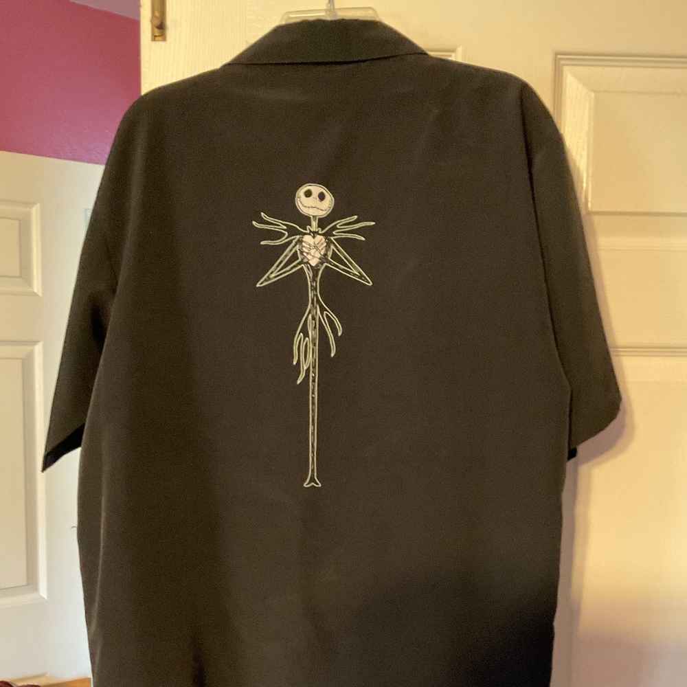 Vintage Men’s Short Sleeve Jack Skellington Shirt